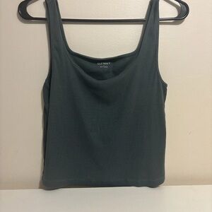 Old Navy Gray Fitted Sleeveless Tank Top